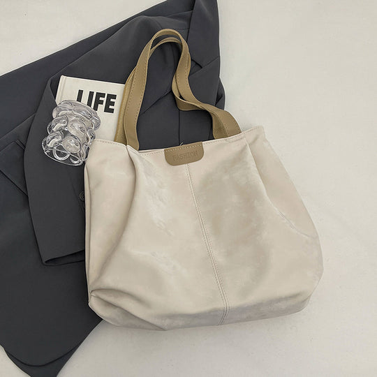 Damen elegante Hobo-Tasche aus hochwertigem Kunstleder mit breiten Griffen Nord Taschen