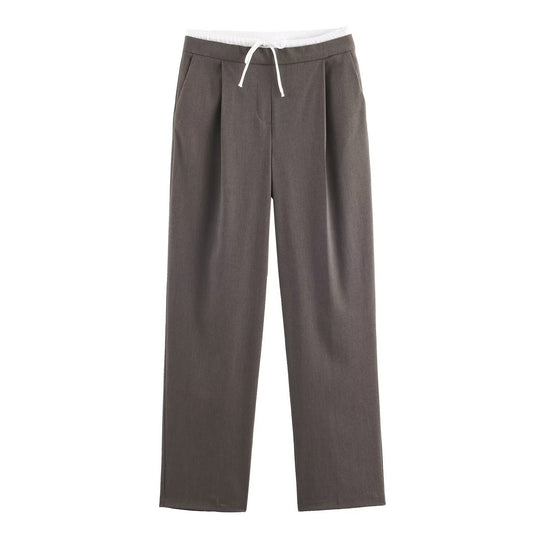 Damen 60+ weite Highwaist Palazzohose mit Tunnelzugbund und Bügelfalte Nord Taschen