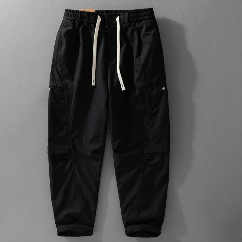 Herren Utility-Cargohose mit Kordelzugbund und seitlichen Pattentaschen Nord Taschen