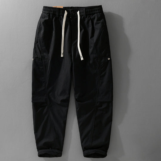 Herren Utility-Cargohose mit Kordelzugbund und seitlichen Pattentaschen Nord Taschen