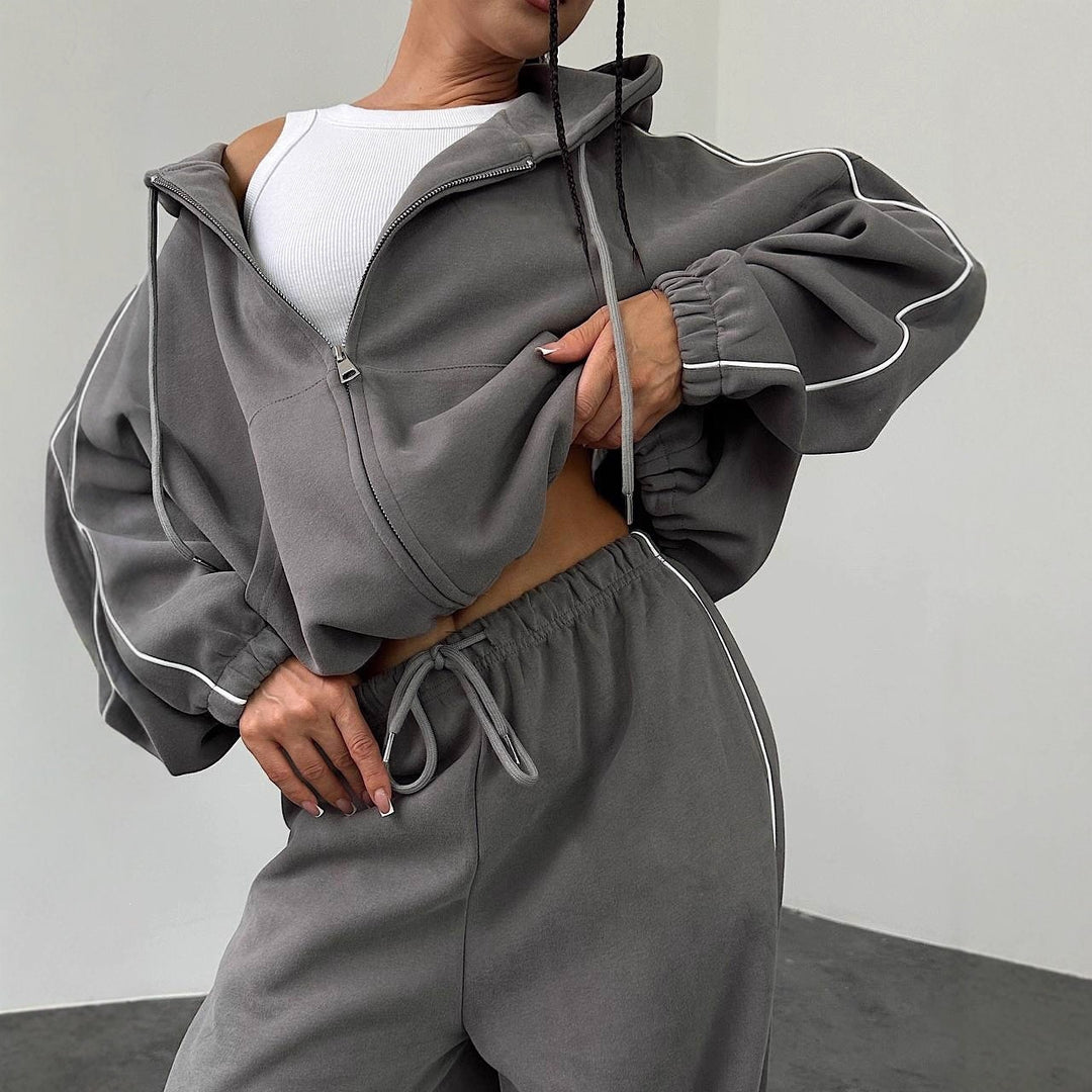 Damen Oversize Hoodie-Set Nord Taschen