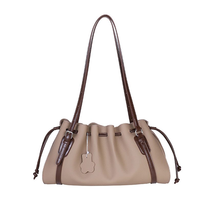 Damen Hobo-Tasche mit eleganter Raffung und charmantem Kordelzug Nord Taschen