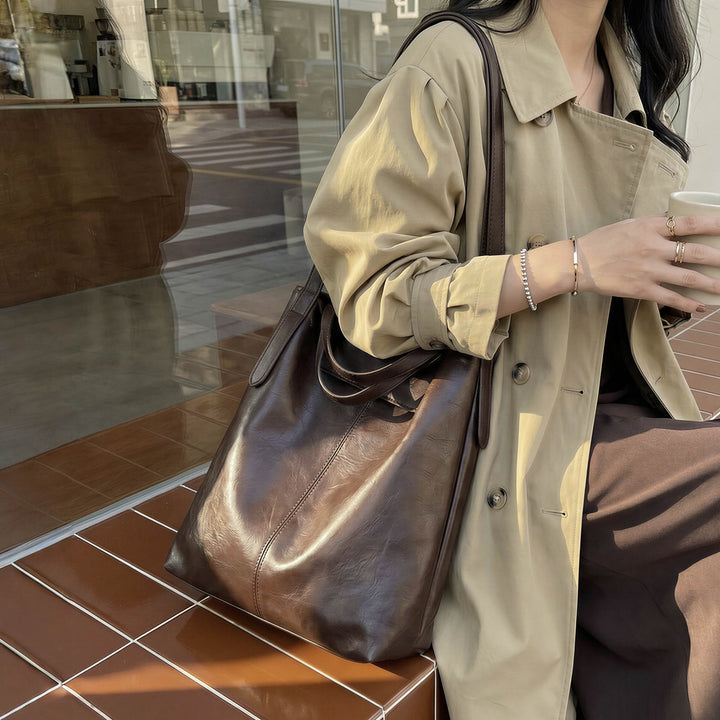Damen hochwertige Leder Tote Bag Nord Taschen