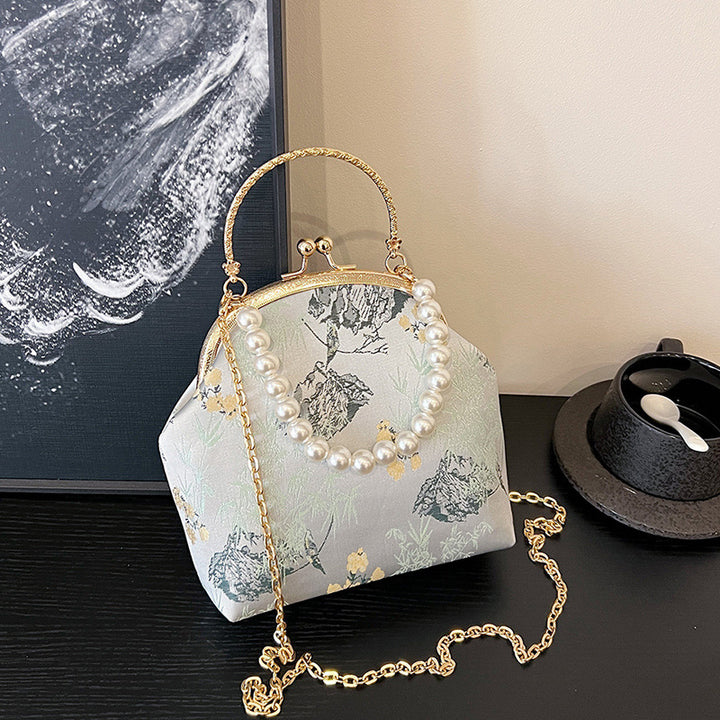Damen elegante Handtasche mit floralem Design Nord Taschen
