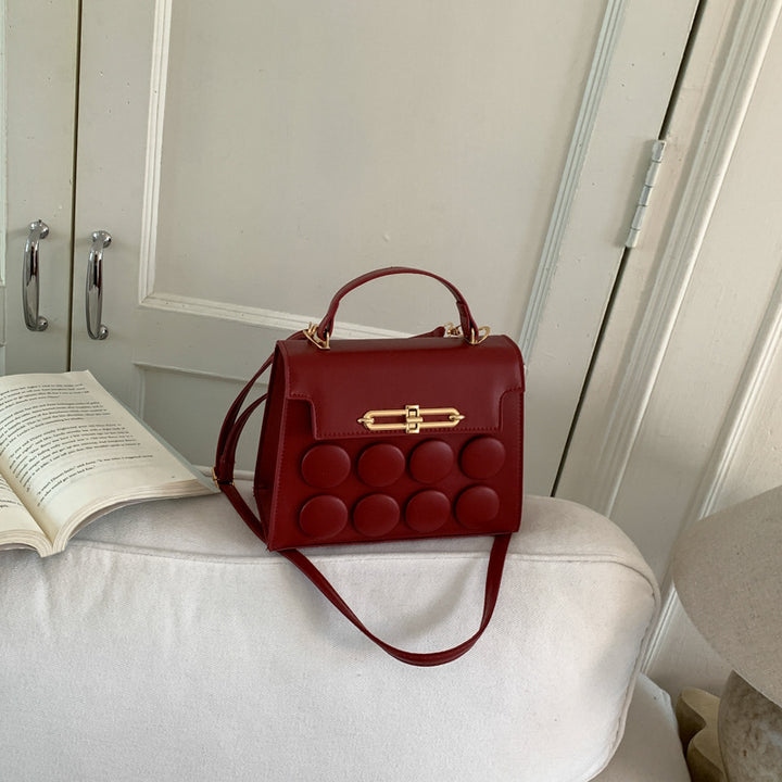 Damen-Handtasche mit strukturiertem Dekor und praktischem Tragegriff Nord Taschen