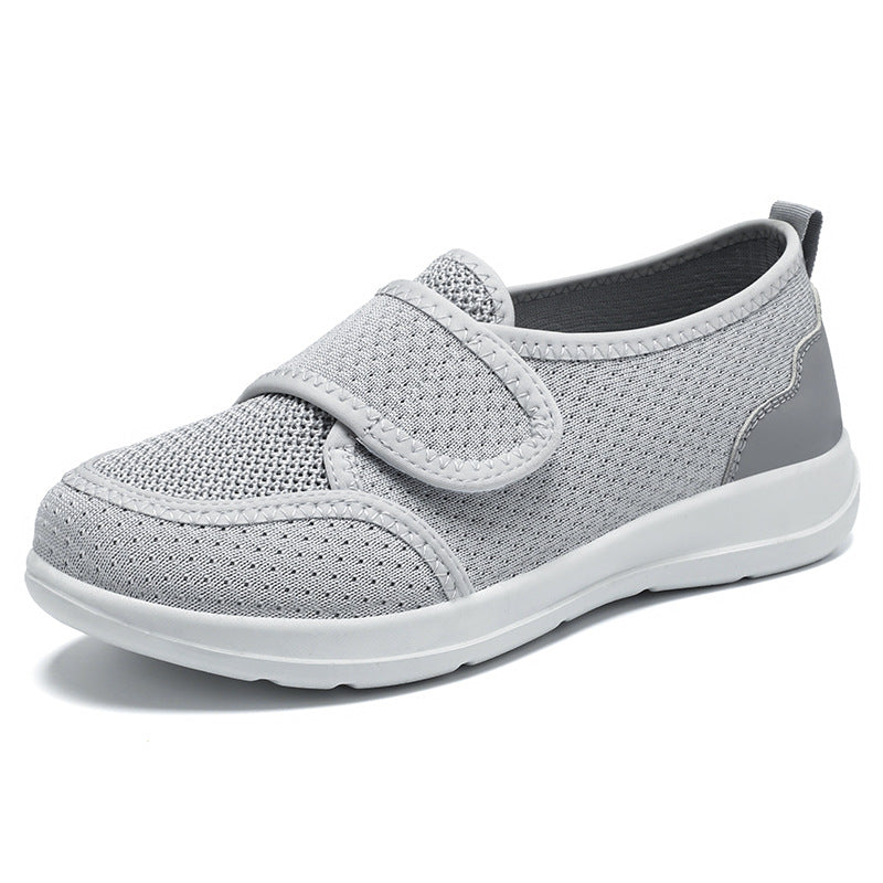 Damen Atmungsaktive Slip-On Freizeitschuhe mit verstellbarem Klettverschluss