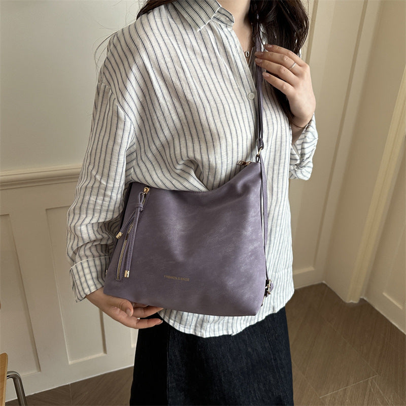 Damen Hobo-Tasche mit elegantem Reißverschluss und verstellbarem Schulterriemen Nord Taschen