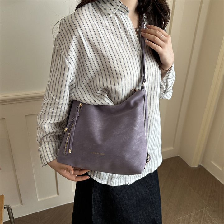 Damen Hobo-Tasche mit elegantem Reißverschluss und verstellbarem Schulterriemen Nord Taschen