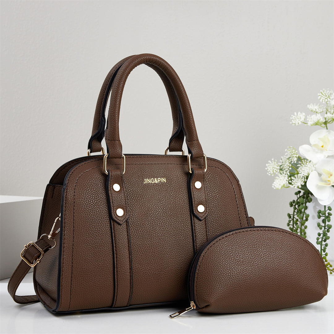 Damen Elegante Handtasche mit abnehmbarer Kosmetiktasche Nord Taschen