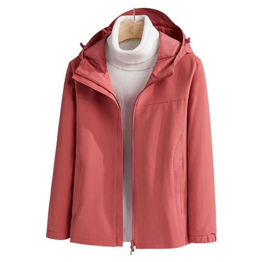 Herren Leichte technische Softshelljacke mit verstellbarer Kapuze und minimalistischer Sportpassform Nord Taschen