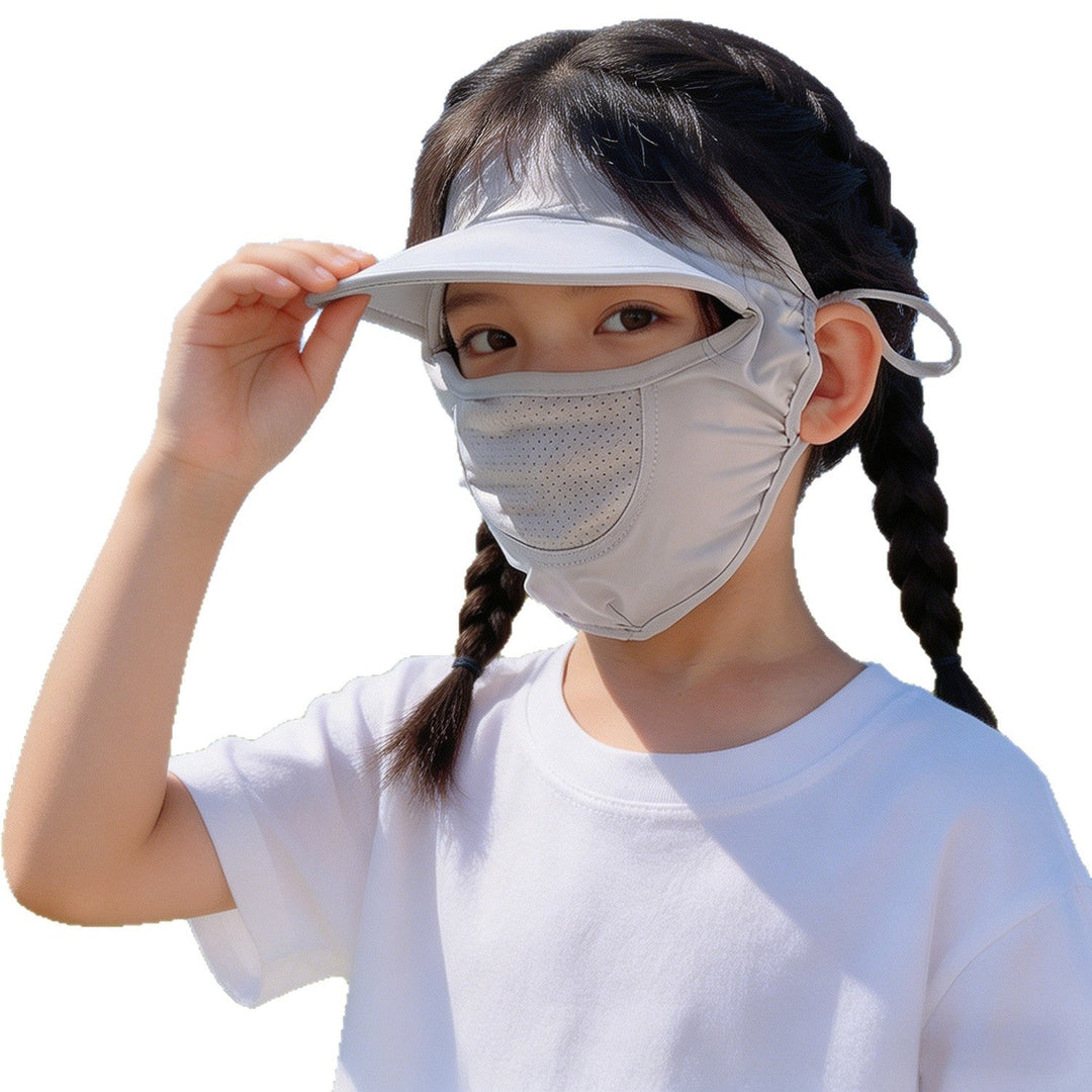 Unisex nan Kinder-Sonnenvisier mit integrierter atmungsaktiver Gesichtsmaske, verstellbarem Nackengurt und perforierter Kinnpartie  Nord Taschen