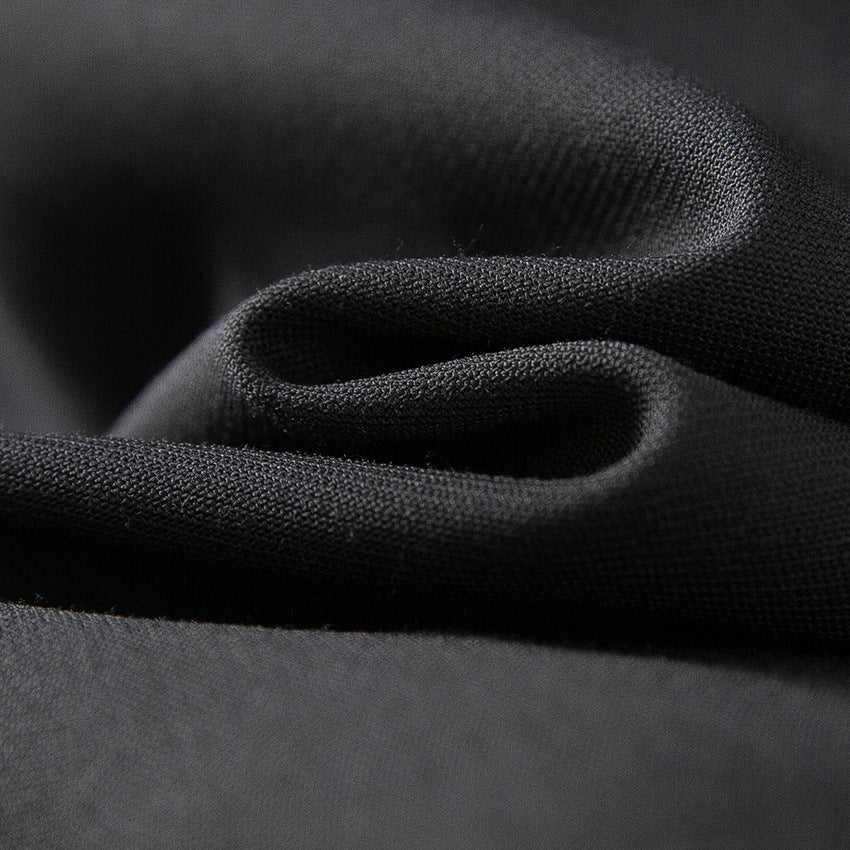 Damen Oversize-Satinbluse im Hemdcut mit klassischem Kragen und abgerundetem Saum Nord Taschen