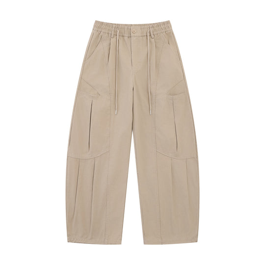 Damen Weite Cargo-Culotte mit elastischem Bund und großen Pattentaschen Nord Taschen