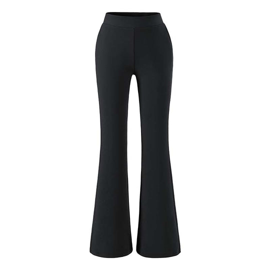 Damen hochtaillierte Stretch‑Schlaghose mit weitem Bootcut‑Schnitt Nord Taschen