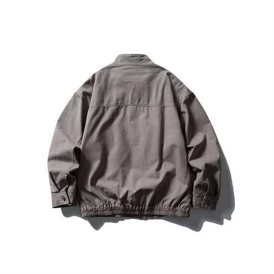 Herren Boxy-Fieldblouson mit Stehkragen, Frontreißverschluss und Pattentaschen Nord Taschen