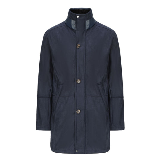 Herren Mantel im Fieldcoat‑Style mit Teddykragen und Zweiwege-Reißverschluss Nord Taschen