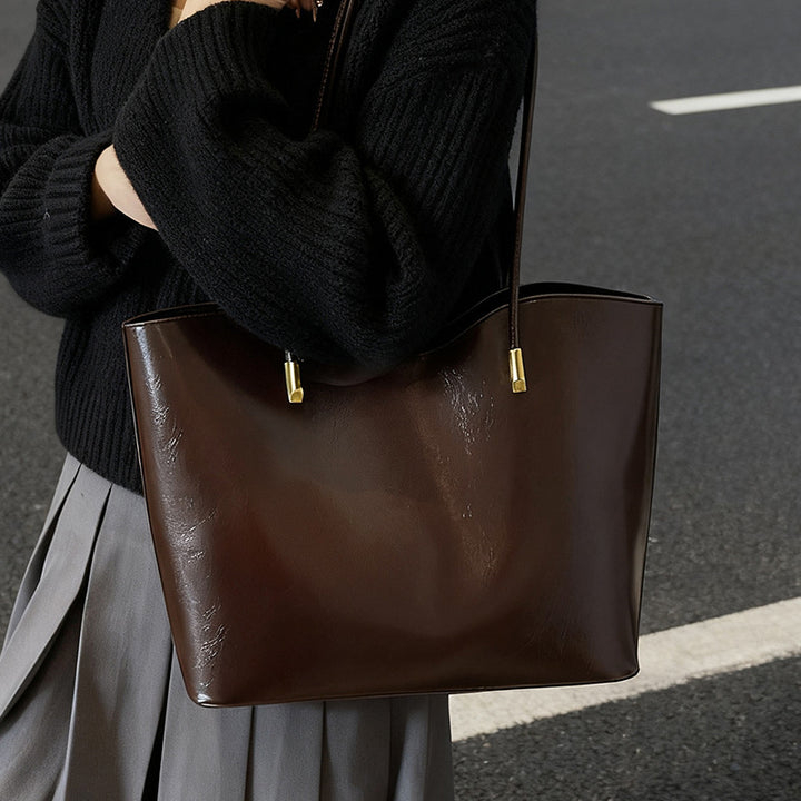 Damen minimalistische Handtasche mit verstellbarem Schultergurt Nord Taschen