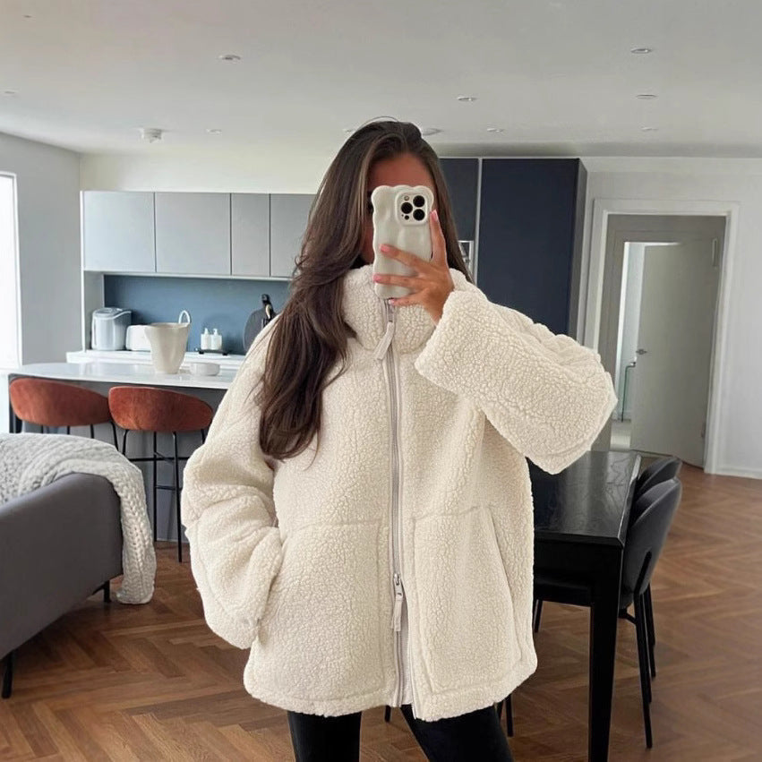 Nord Taschen | Damen Oversized Fleecejacke – Weich, Warm & Lässig