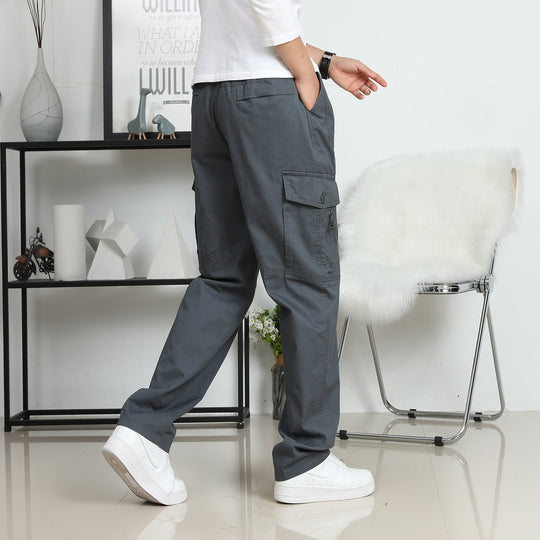 Herren Relaxed-Fit Cargohose im Utility-Design mit Kniepaneelen & Klappentaschen Nord Taschen