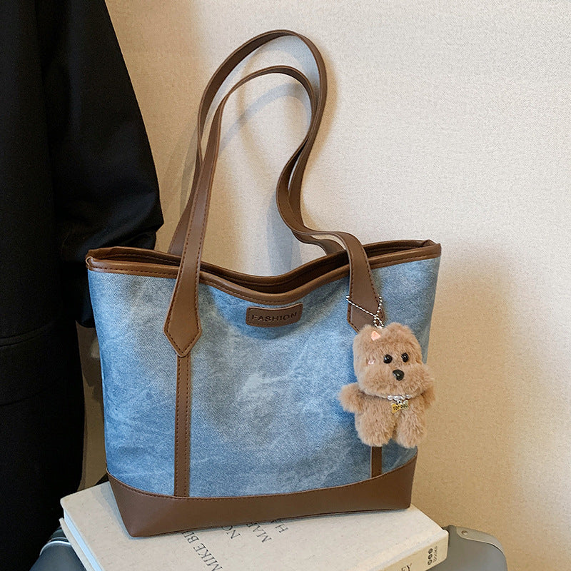 Damen modische Einkaufstasche mit elegantem Farbkontrast und stabilen Griffen Nord Taschen