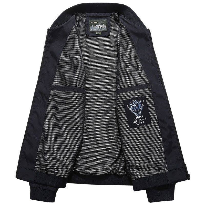 Herren Leichter Bomberblouson mit Mesh‑Futter, Reißverschlusstaschen und Stehkragen Nord Taschen