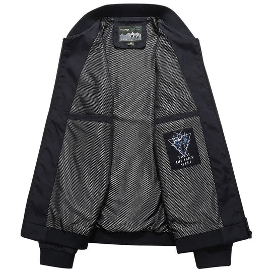 Herren Leichter Bomberblouson mit Mesh‑Futter, Reißverschlusstaschen und Stehkragen Nord Taschen