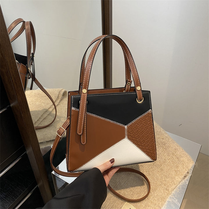 Damen modische Handtasche mit geometrischem Design und strukturierten Akzenten Nord Taschen