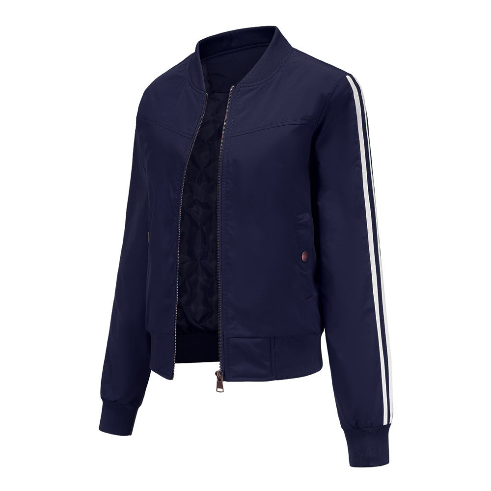 Damen moderne Funktionsjacke mit sportlichen Streifen  Nord Taschen