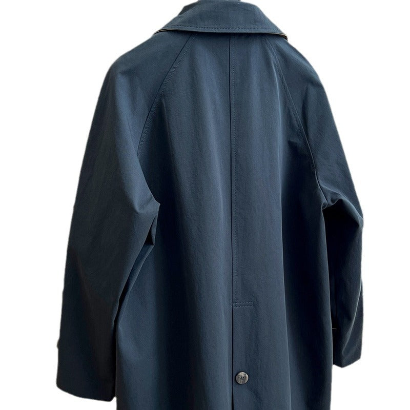 Damen Oversize-Trenchcoat mit Raglanärmeln, verdeckter Knopfleiste & verstellbaren Manschetten Nord Taschen
