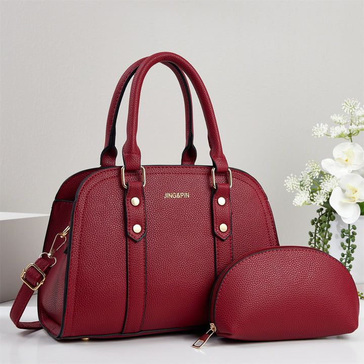 Damen Elegante Handtasche mit abnehmbarer Kosmetiktasche Nord Taschen