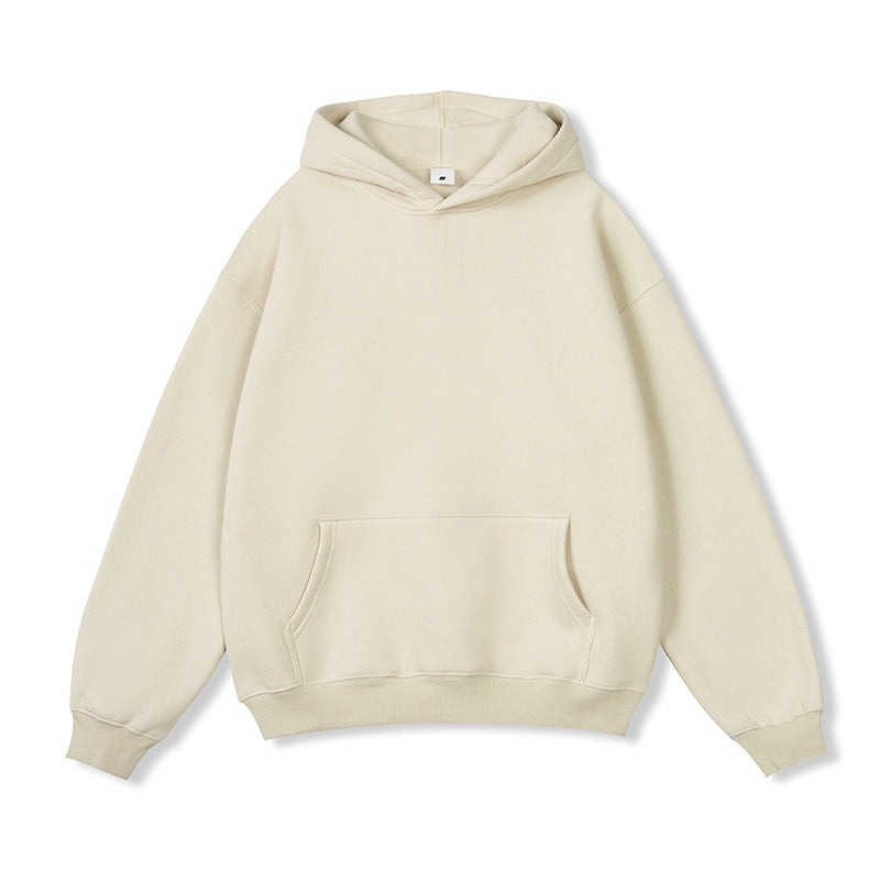 Unisex Oversize-Kapuzenpullover aus Baumwollmix mit Kängurutasche und gerippten Bündchen Nord Taschen