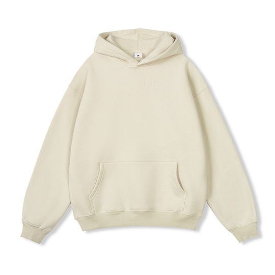Unisex Oversize-Kapuzenpullover aus Baumwollmix mit Kängurutasche und gerippten Bündchen Nord Taschen