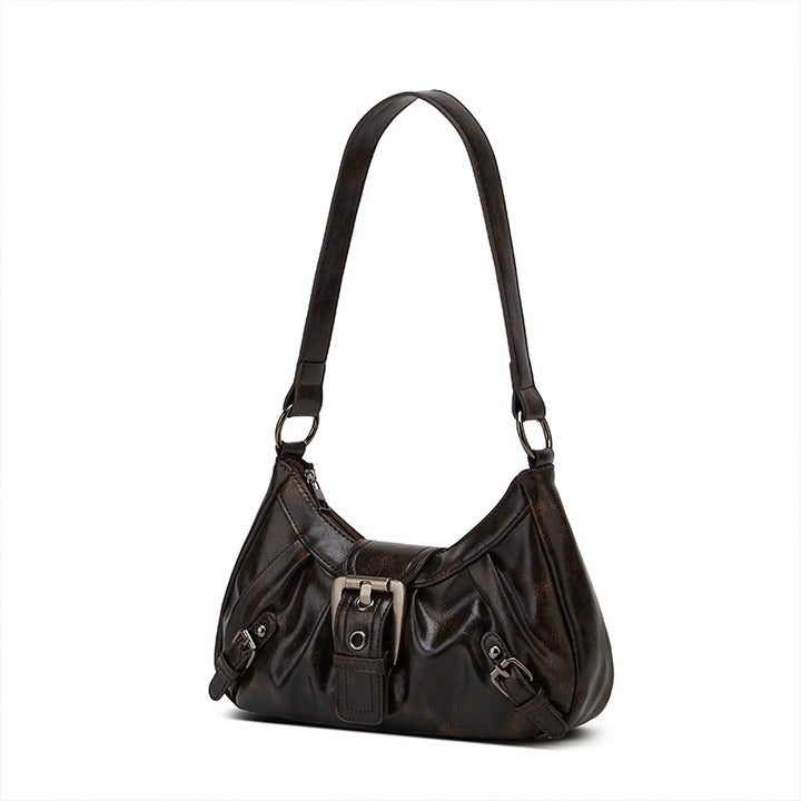 Damen Hobo-Tasche mit raffiniertem Faltendesign und edlen Metallakzenten Nord Taschen