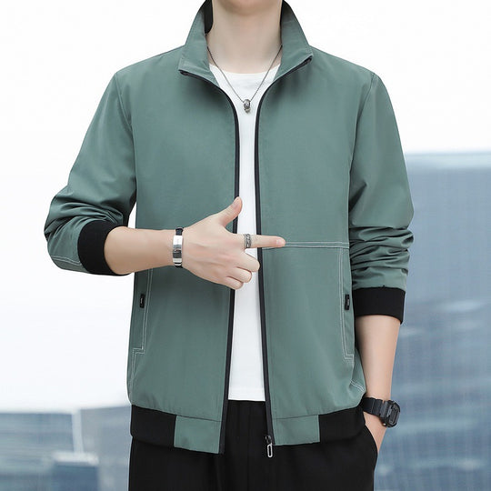 Herren Sportliche Windjacke Nord Taschen
