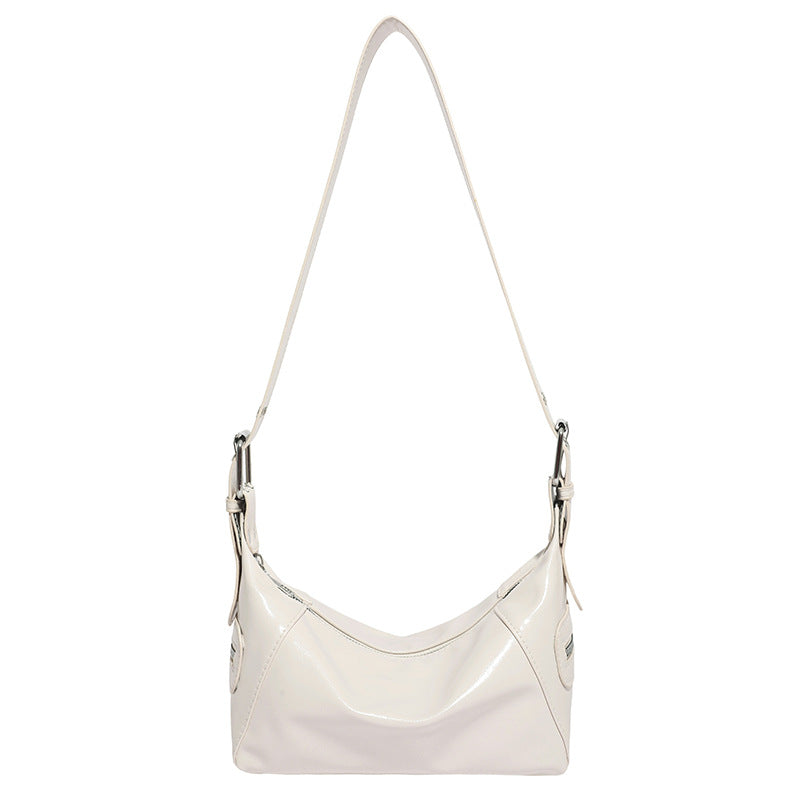 Damen elegante Schultertasche mit hochglänzender Oberfläche Nord Taschen