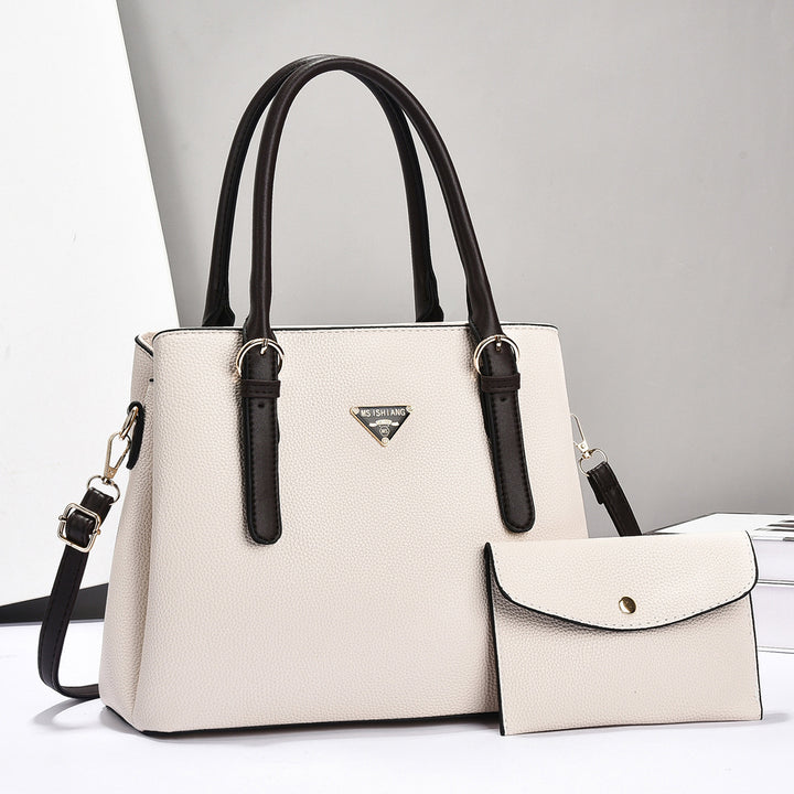 Damen klassische Handtasche mit abnehmbarer Clutch Nord Taschen