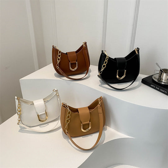 Damen Umhängetasche mit modernem Design und eleganter Schnallenverzierung Nord Taschen