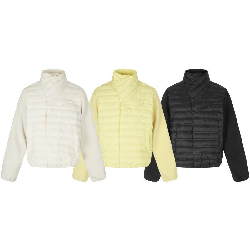 Damen Leichte Hybrid‑Steppjacke mit gesteppter Front und Fleeceärmeln Nord Taschen