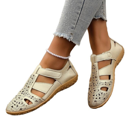 Damen Atmungsaktive Riemensandalen mit verstellbarem Klettverschluss