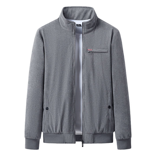 Herren Strickjacke mit hohem Kragen Nord Taschen