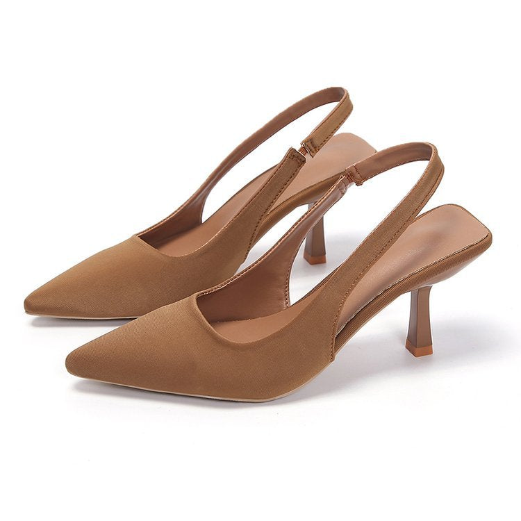 Damen Sling-Pumps mit eleganter Spitze und verstellbarem Riemen