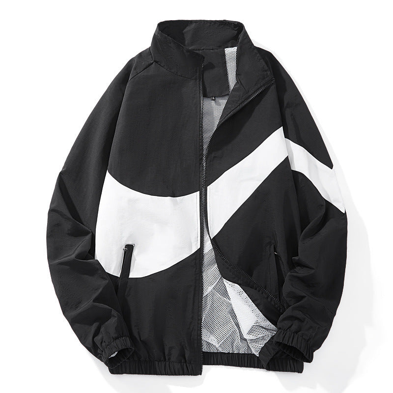 Herren Sportliche Übergangsjacke mit hohem Kragen und seitlichen Reißverschlusstaschen Nord Taschen