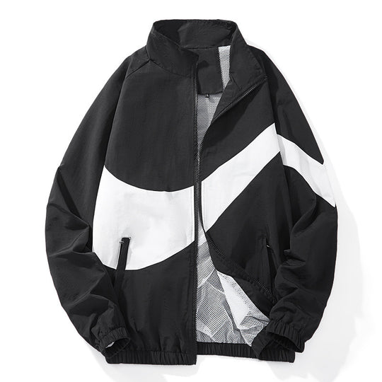 Herren Sportliche Übergangsjacke mit hohem Kragen und seitlichen Reißverschlusstaschen Nord Taschen
