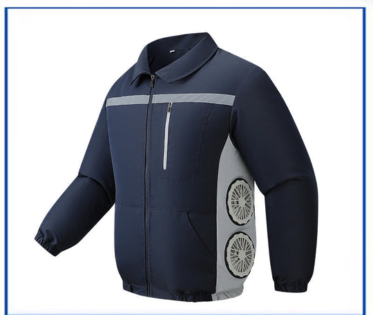 Unisex nan kühlende Ventilationsjacke mit integrierten seitlichen Lüftern und atmungsaktivem Funktionsmaterial Nord Taschen