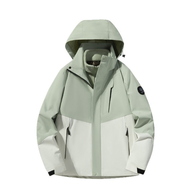 Herren Softshell-Outdoorjacke mit abnehmbarer Fleece‑Innenlage, verstellbarer Kapuze und wasserabweisenden Reißverschlüssen Nord Taschen