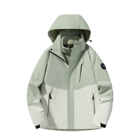 Herren Softshell-Outdoorjacke mit abnehmbarer Fleece‑Innenlage, verstellbarer Kapuze und wasserabweisenden Reißverschlüssen Nord Taschen