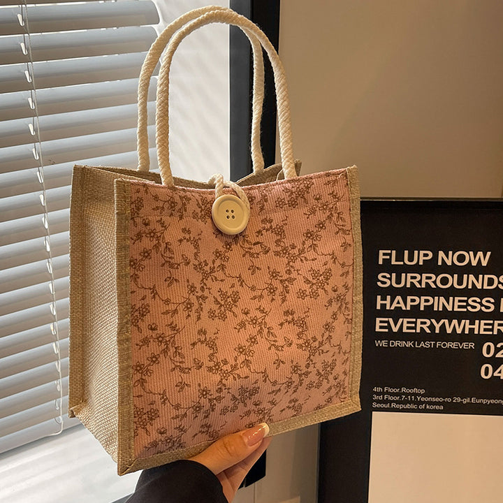 Damen Handtasche mit floralem Design und robusten Griffen Nord Taschen