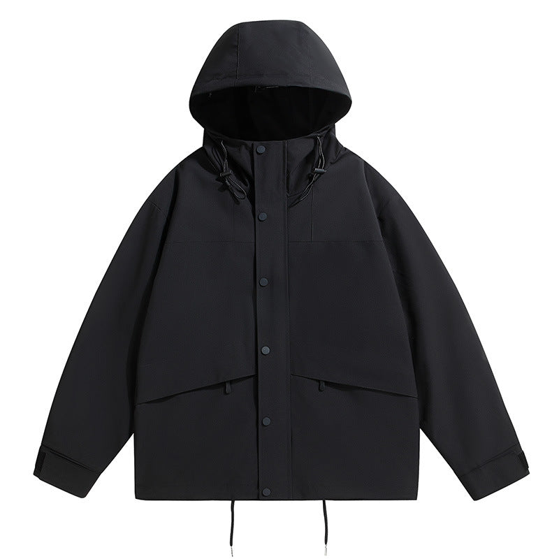 Herren technische Regenjacke Nord Taschen