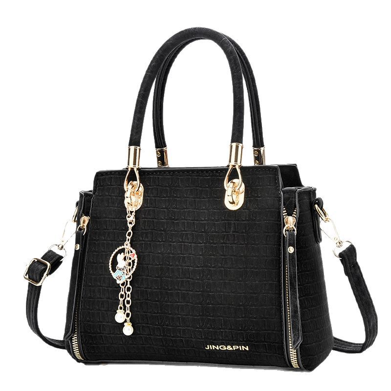 Damen Elegant strukturierte Handtasche mit abnehmbarem Tragegurt Nord Taschen