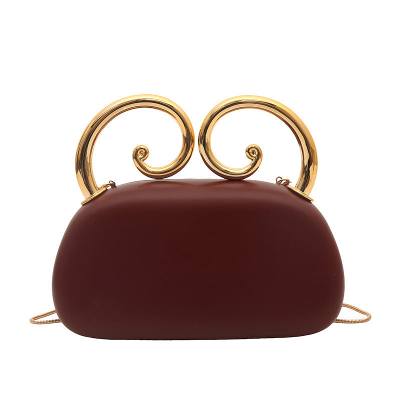 Damen originale Clutch mit elegantem spiralförmigen Verschluss Nord Taschen